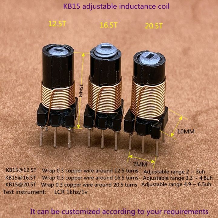 five-high-frequency-radio-plastic-skeleton-coils-adjustable-core-inductors