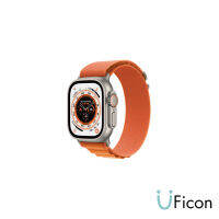 Apple Watch Ultra GPS + Cellular, 49mm Titanium Case with Alpine Loop [iStudio by UFicon]