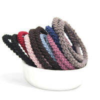 5pcsset Female hair accessories elastic hair bands strong durable scrunchie Woven twist dia 5.5cm