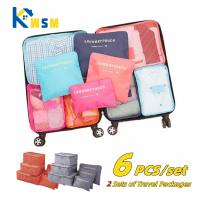 hot【DT】 6PCS Storage Set for Tidy Organizer Wardrobe Suitcase Shoes Packing