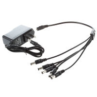 9V Effect Pedal Power AC DC Adapter W/ 5 Way Chain Splitte Cable