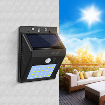 20-80 LED พลังงานแสงอาทิตย์ไฟถนน Motion Sensor พลังงานแสงอาทิตย์ไฟ LED กลางแจ้งกันน้ำตกแต่งสวนแสง P Athway โคมไฟติดผนัง