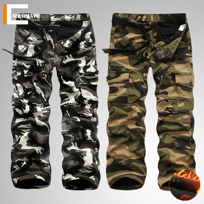 2022 New Cargo Pants Men Outdoor Hiking Camping Tactical Pants Military Soft Shell Fleece Jogger Trousers Male Casual Work Pants