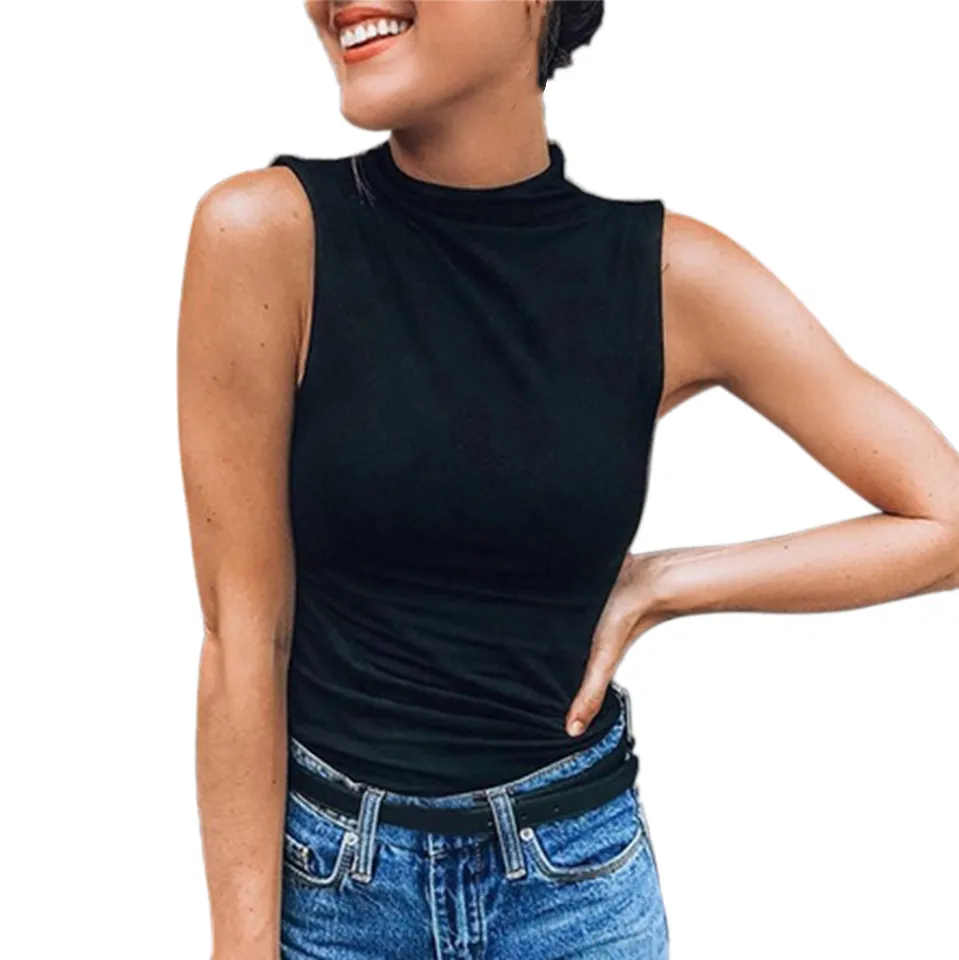 Women Tank Tops Summer Sleeveless Basic Cami Top Shirt Slim