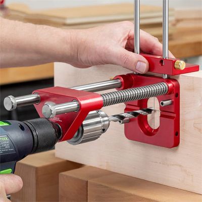 ◄卐❏ Accurate Woodworking Tools Drilling Jig Portable 6/8/10mm Dowel Jig Drill Guide Hole For Door Cabinet For Metal Hole Puncher