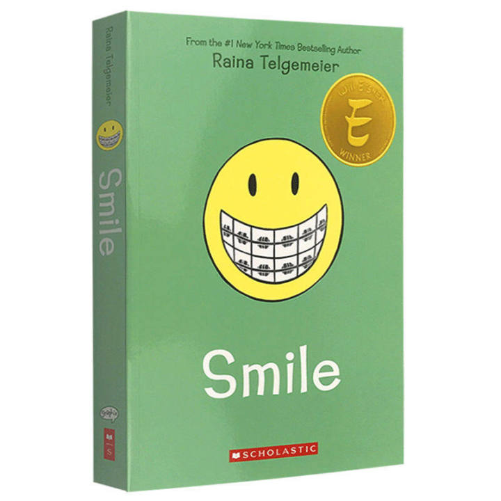 smileภาษาอังกฤษoriginal-smileสีหนังสือภาพการ์ตูนraina-telgemeierหนังสือเด็ก