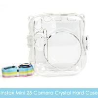 【LZ】✣卐  Fujifilm Instax Mini Camera ShellCase protetora Capa com Alça de Ombro Cristal Transparente 25 26 Photo Film Novo