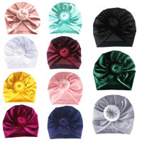 10pcslot Donut Velvet Baby Hat for Girls Winter Baby Round Beanie Cap Kids Turban Hats Spring Baby Girl Hat Photography Props