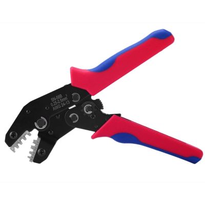 SN-58B Ratchet Crimping Plier Crimper Tool 0.25-2.5mm2 AWG24-13 for Terminal Wire Electrical Pliers
