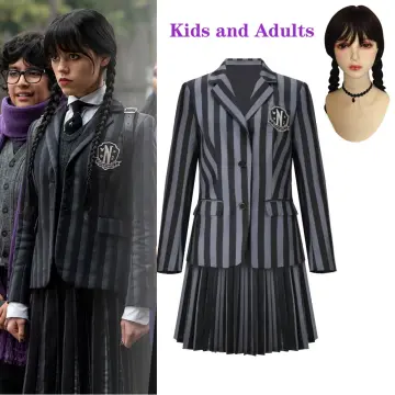 Addams Family Girl's Wednesday Nevermore Academy Costume