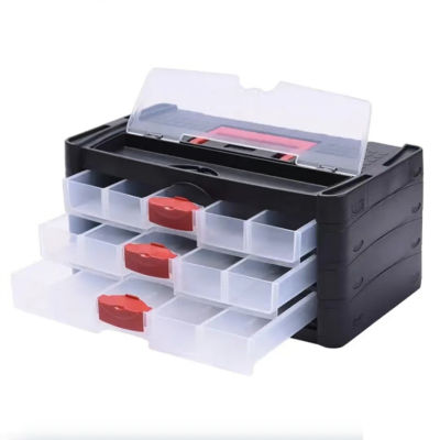 Multi Slots Cells Ring Electronic Parts Screw Plastic Storage Box Container Protable Jewelry Tool Organizer Box For Screws