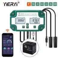 New Smart Water Quality Control Meter PH TDS EC Salinity S.G. Temp WIFI APP Aquarium Tester ATC Online Monitor With Adaptor Plug