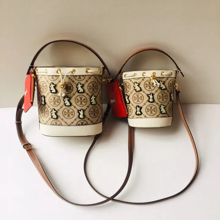 New Coming！！】Tory Burch Lady's 2022 Counter Latest Year of the Rabbit  Limited T Monogram Mini/Large Embroidered Rabbit Pattern Bucket Bag Handbag  Shoulder Bag Crossbody Bag | Lazada Singapore