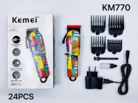 Kemei แบตเตอเลี่ยนตัดผมไร้สาย เสียงต่ำ พลังงานสูง ใบมีด 2 ชั้น คม ทนทาน ลับคมแล้ว สินค้ารับประกันคุณภาพ ชุดจัดแต่งทรงผม