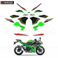 สำหรับ Kawasaki Ninja400 Ninja 400 2018-2023 2018 2019 2020 2023 อะไหล่รถจักรยานยนต์ Ninja ชุดสติ๊กเกอร์รถเต็มรูปแบบ