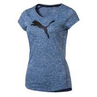 COD hjzfk0 เสื้อคอวีแขนสั้นแบรนด์Pumaของแท้!!! รุ่นActive Training Womens Heather Cat T-Shirt (514121-13)