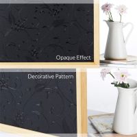 、‘】【【 Floral Blackout Window Film Static Cling Window Cover Room Darkening Glass Decal Total Light Blocking Film Heat Control