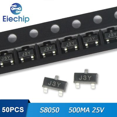 50pcs/lot S8050 SOT-23 J3Y SOT23 25V 500mA NPN Transistors Health Accessories