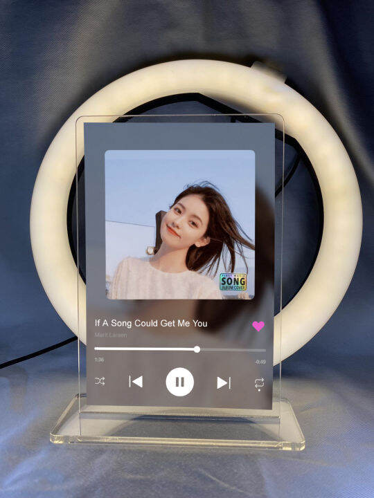Wall Frame Spotify Frame Customizable UV Printed Acrylic Photo Display