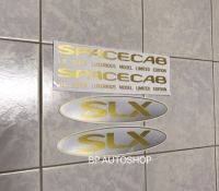 สติ๊กเกอร์ SPACECAB SLX วงรี ติดกระจกแคปรถ ISUZU ปี96