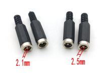 10PCS 5.5mmX2.1mm/2.5mm DC Power Female Plug Jack Connector InLine Socket for CCTV  Wires Leads Adapters