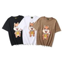 DREW smiley HOUSE Bieber Wu Yifan smiley brown squirrel print casual short-sleeved round neck T-shirt