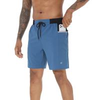 Mens Running Shorts with Zipper Pockets Lightweight Quick Dry Gym Workout Athletic Shorts for Men