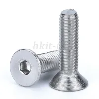 M5 Flat Head Socket Cap Screws Allen Bolts Hex Drive 316 Stainless Length 8-60mm