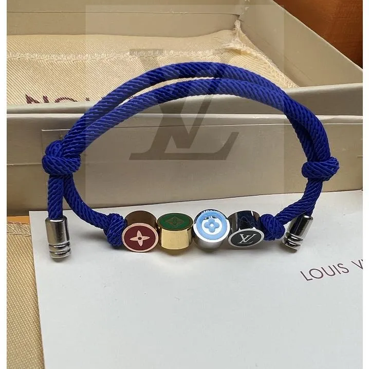 A PRETTY] ✾☏ 2022 New L V Colors Beads Bracelet