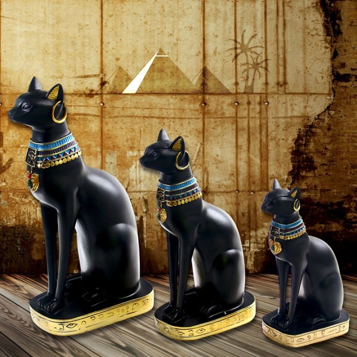 resin-egyptian-cat-bastet-figurine-anime-egyptian-goddess-statue-sculpture-home-bar-office-desktop-decoration