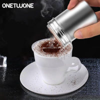 Onetwone 1Pc ที่โรยผงตกแต่งหน้ากาแฟช็อคโกแลตสแตนเลสเครื่องเขย่าน้ำตาลแป้งอบเชย Dusting ถังกรองครัวเครื่องมือทำอาหาร