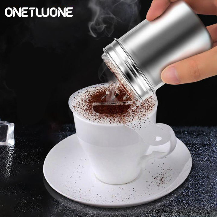 Stainless Steel Chocolate Sugar Shaker Coffee Dusters Cocoa Powder
