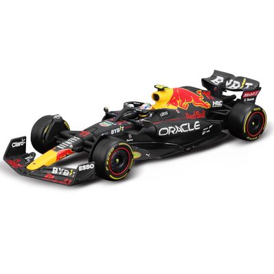 Bburago 1:24 2023 F1red Bull Racing RB18 1# Verstappen Champion Gold Helmet Formula One Alloy Super Toy Car Model