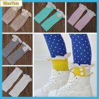 WENYOU Girls Tights Knee High Knitted Button Lace Leg Warmers Boot Cuffs Kids Socks