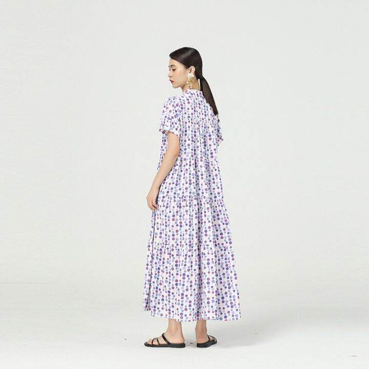 xitao-dress-fashion-women-loose-printed-casual-shirt-dress