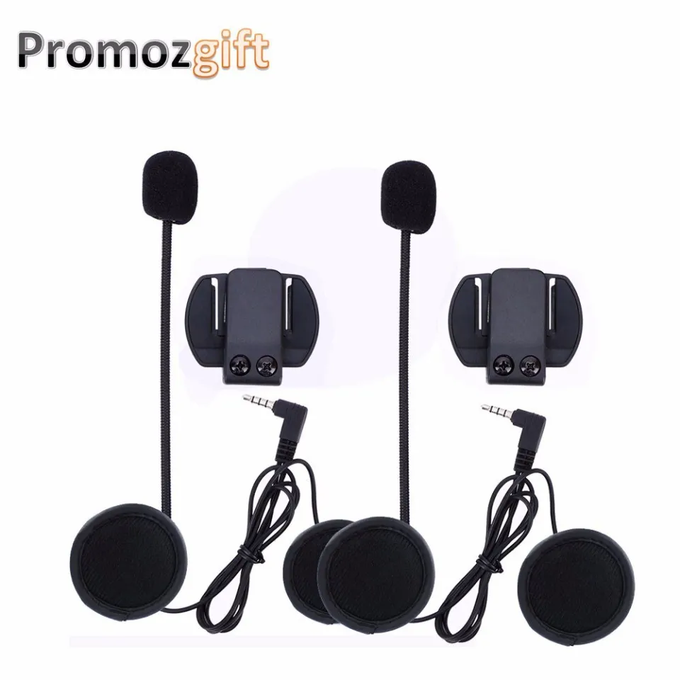 2 Set Motorcycle Helmet Bluetooth Headset Intercom V6 V4 BT