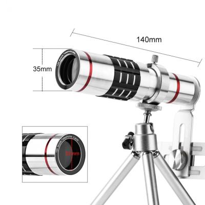 Orsda Mobile Phone Lenses 18x Telescope Camera Zoom Optical Cellphone telephoto Lens for iPhone Samsung Huawei With Mini TripodTH