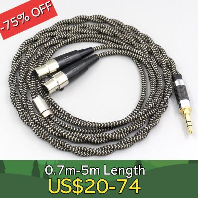 2 Core 2.8mm Litz OFC Earphone Shield Braided Sleeve Cable For HEDD Air Motion Transformer HEDDphone ONE LN008069