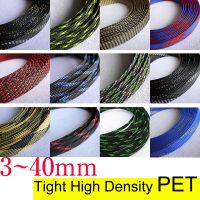 5M Baru Ketat Kepadatan Tinggi PET 2 4 6 8 10 12 14 16 20 25 30 40Mm Jalinan Lengan Kawat Kabel Terisolasi Perlindungan DIY