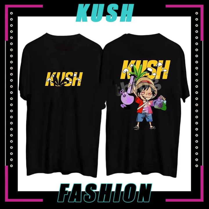 ⚜️ Kush printed cotton Tshirt front design Cool trend loose shirt men