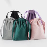 10PCS High-grade Flannelette Gift Bags Sachet Jewelry Small Goods Pull Rope Bag Bundle Pocket Storage Cloth Bag