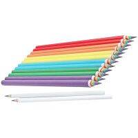 Lele Pencil】ปากการะบายสีสายรุ้งดินสอเด็ก15ชิ้นกระดาษสีสเก็ตช์สีแรเงา