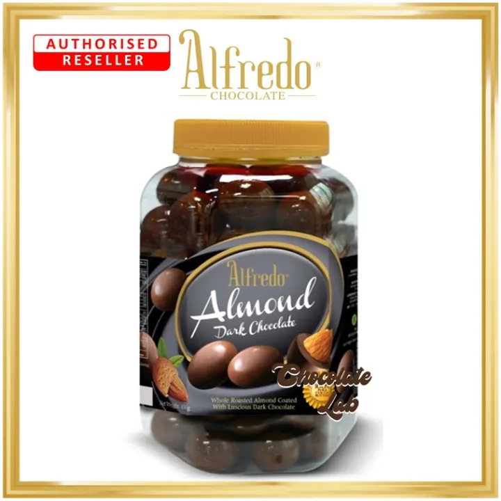 Alfredo Jar Almond Dark Chocolate 450g Lazada