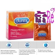 Bao Cao Su Gân Gai tăng khoái cảm Durex Pleasuaremax Hộp 3 Cái