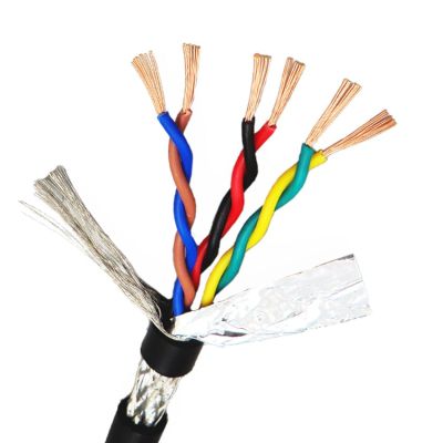 【User-friendly】 22AWG บิดคู่กับ4,6,8สาย0.3mm ² ฟรีแกนสายไฟ485ป้องกันคู่ป้องกันวงจรไฟฟ้าออกซิเจนและชิ้นส่วน