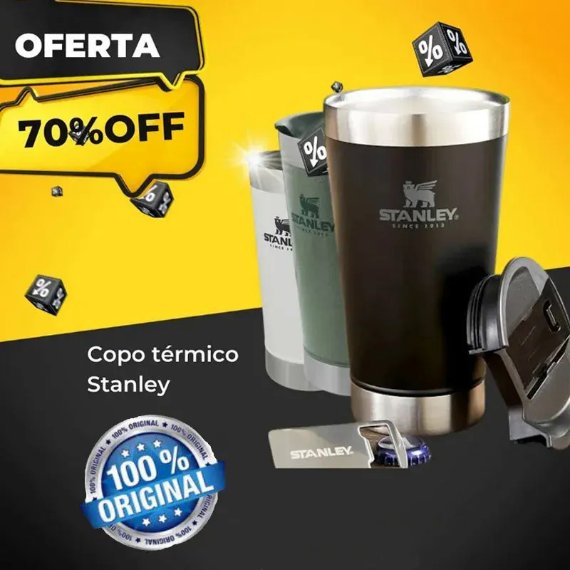 Stanley Copo Termico 473ml Beer Thermal Cup Tumbler with Lid