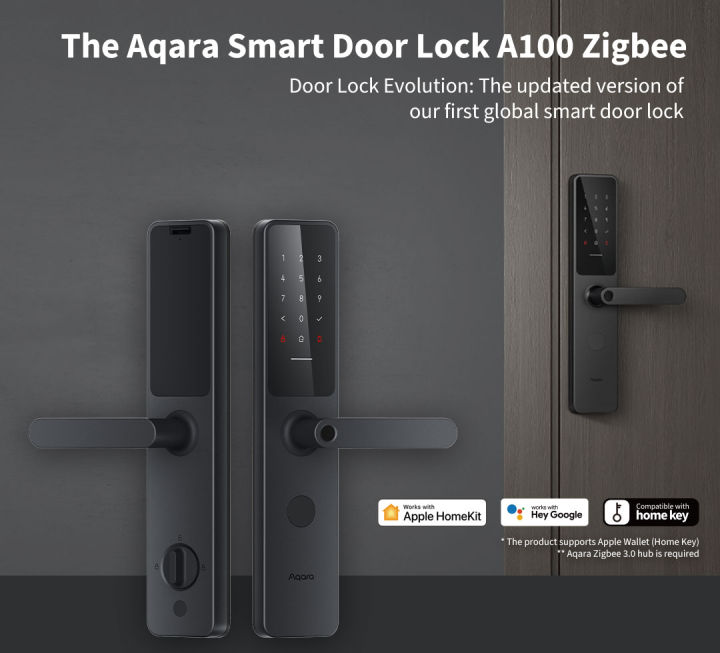aqara-a100ประตูล็อคอัจฉริยะแอปล็อกลายนิ้วมือบลูทูธรหัสผ่าน-nfc-7ปลดล็อควิธีแอปเปิ้ลสนับสนุนกุญแจบ้าน