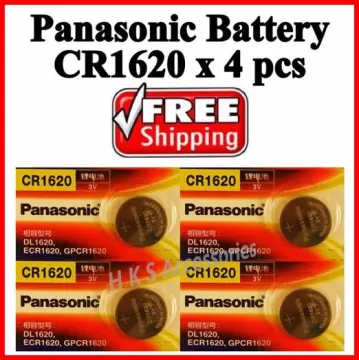 5 Pcs Energizer CR1620 ECR1620 CR 1620 3V Lithium Batteries