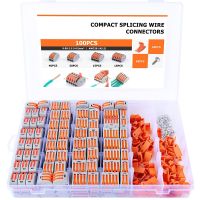 230 compact wire connectors lever type wire connector kit (65 buckles and 65 tapping screws) quick connect terminals 28-12 AWG