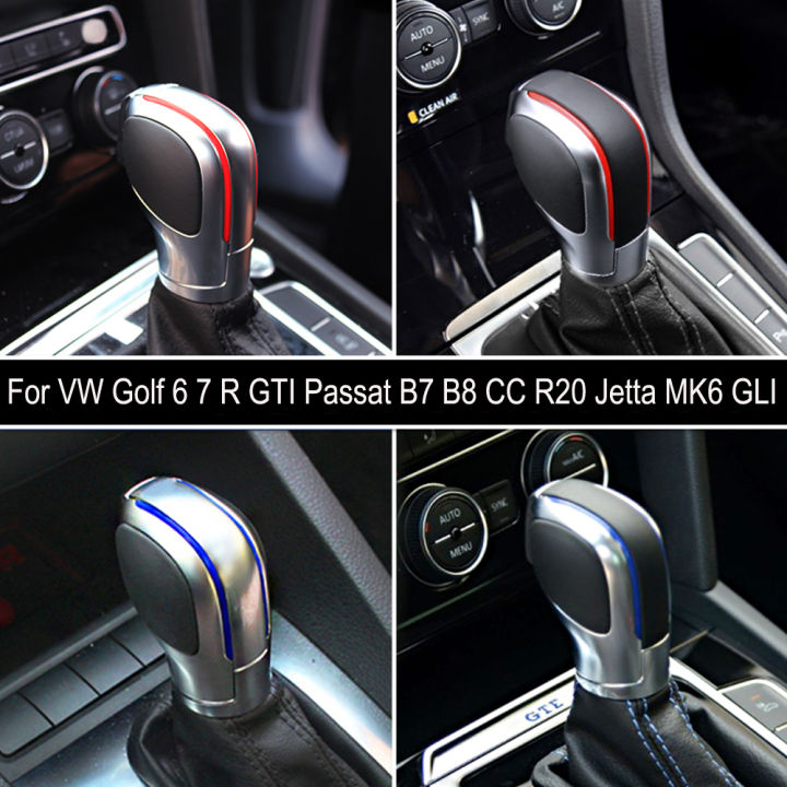 1pcs-chrome-matt-หนัง-shift-knob-เกียร์ด้านข้างสำหรับ-vw-golf-6-7-r-gti-passat-b7-b8-cc-r20-jetta-mk6-gli